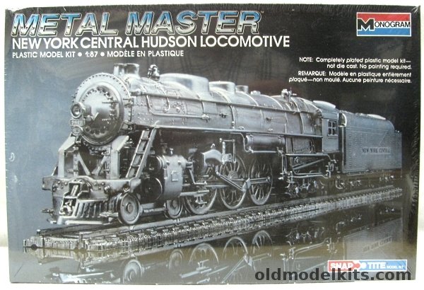 Monogram 1/87 Plated Hudson Steam Locomotive (HO Gauge) New York Central, 1133 plastic model kit